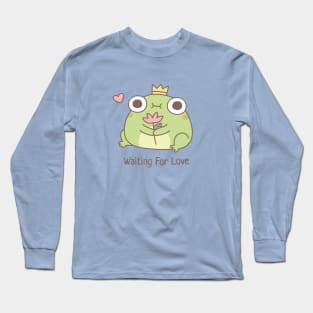 Cute Frog Prince Waiting For Love Long Sleeve T-Shirt